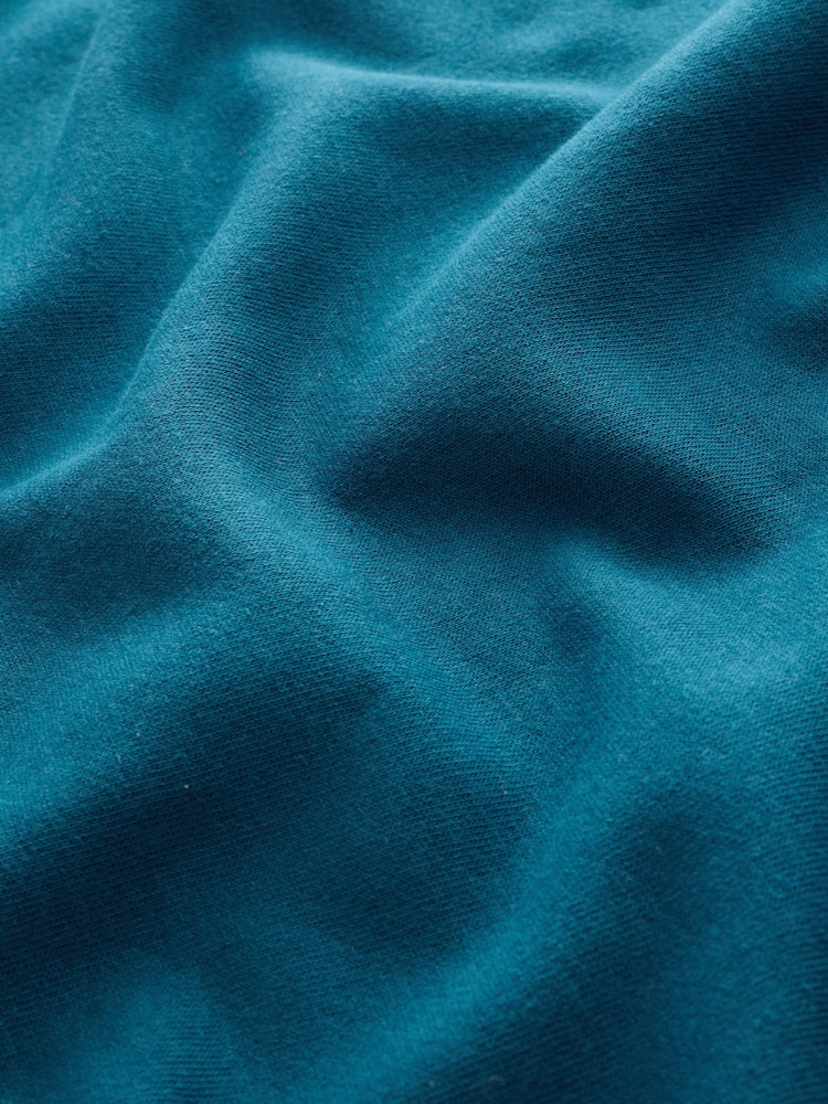 Azul azul-petróleo - Sweatshirtcom zíper meio - Imagem 2 de 3