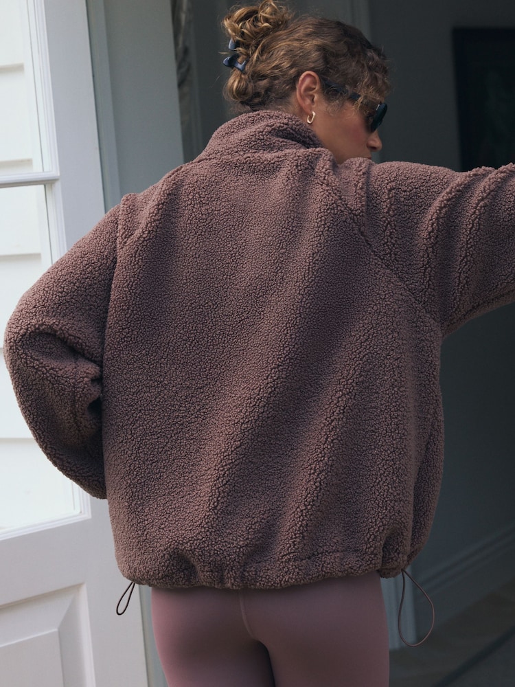 self. Brown Borg Popper Neck Jumper - Image 1 of 10