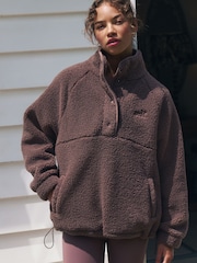 self. Brown Borg Popper Neck Jumper - Image 2 of 10