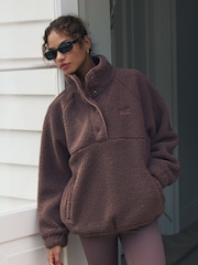 self. Brown Borg Popper Neck Jumper - Image 3 of 10