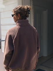 self. Brown Borg Popper Neck Jumper - Image 4 of 10