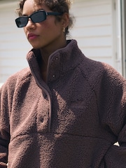 self. Brown Borg Popper Neck Jumper - Image 6 of 10