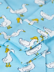 Frugi Blue Easter Duck Print 2 Part Gift Set - Image 3 of 4