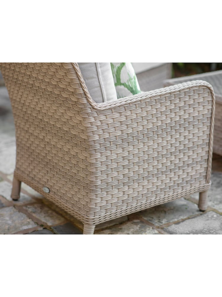 Bramblecrest Willow Patagonia Rattan Garden Square Sofa with 4 Seater Adjustable Casual Dining Table and 2 Benches - Image 4 of 4