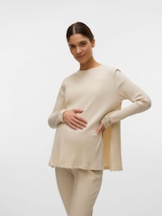 Топ-лонгслив для беременных с разрезами по бокам Mamalicious - Image 3 of 7
