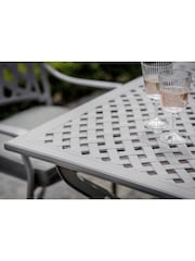 Bramblecrest Stone Rome Garden Square Table with 4 Armchairs and Seat Square Cushions - Image 2 of 4
