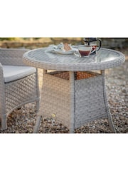 Bramblecrest Willow Patagonia Garden Bistro Rattan Table with 2 Armchairs - Image 2 of 3
