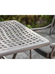 Bramblecrest Stone Rome Garden Round Table with 6 Armchairs and Seat Cushions - Image 3 of 4