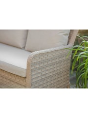 Bramblecrest Willow Patagonia Rattan Garden Square Sofa with 6 Seater Adjustable Casual Dining Table and 2 Benches - Image 3 of 3