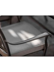 Bramblecrest Black Rome Garden Round Table with 6 Armchairs and Seat Cushions - Image 4 of 5