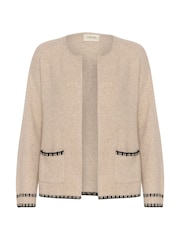 Cream Cronie Knit Brown Cardigan - Image 5 of 6