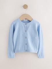 Blue Marl Cardigan (3mths-10yrs) - Image 1 of 4