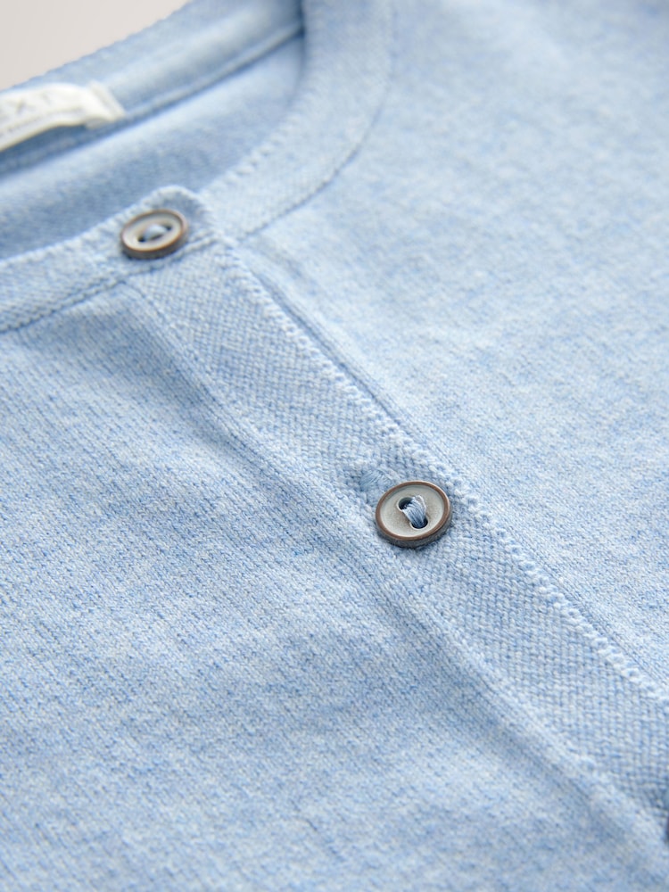 Blue Marl Cardigan (3mths-10yrs) - Image 4 of 4