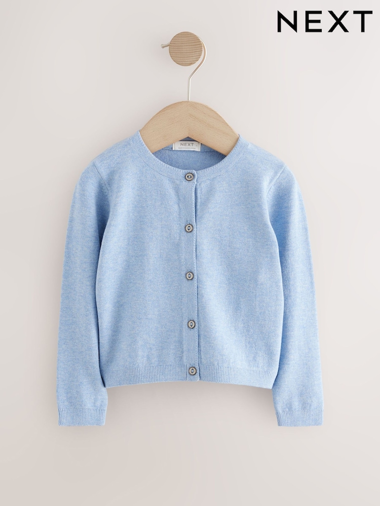 Blue Marl Cardigan (3mths-10yrs) - Image 5 of 5