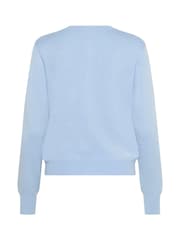 Kaffe Blue KAlizza Buttons Round Neck Cardigan - Image 5 of 5