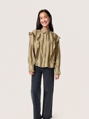 Soaked in Luxury Regular Fit Green SLKarolina Ruffles Shirt - Image 3 of 6