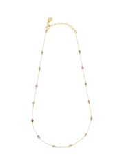 Estella Bartlett Golden Yellow Amazonite Paperlink Luck Necklace - Image 1 of 3