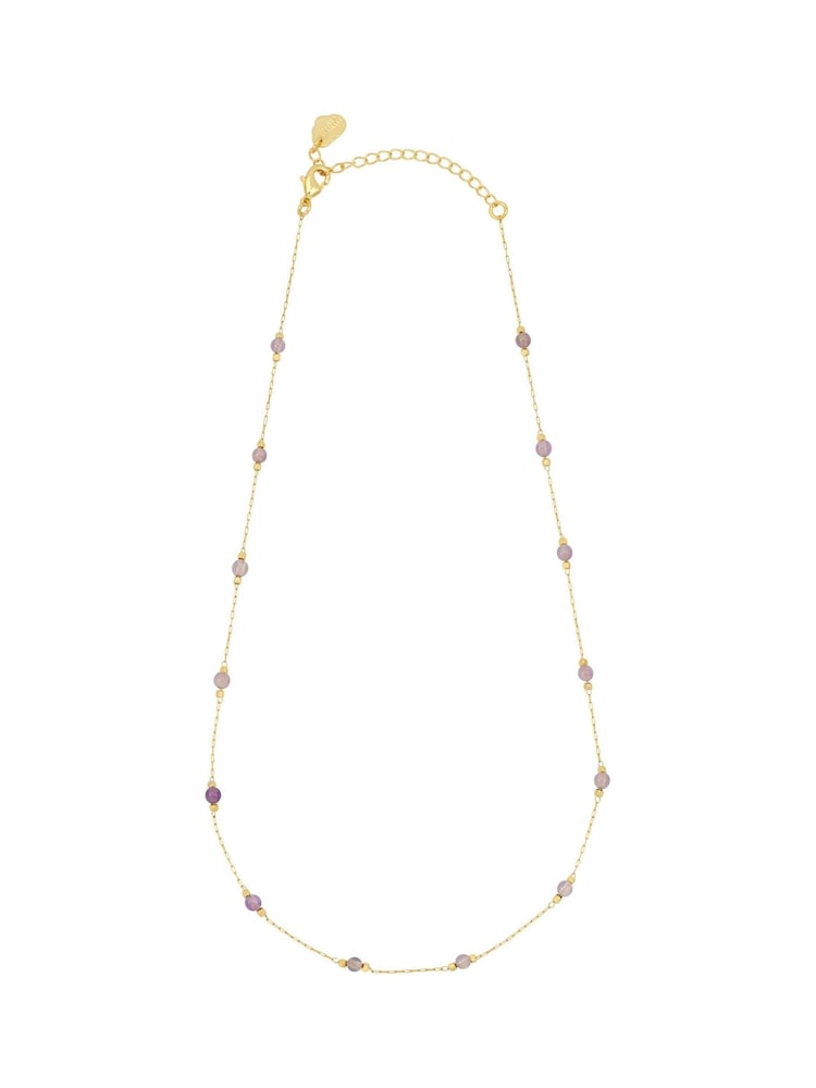Estella Bartlett Golden Yellow Amazonite Paperlink Luck Necklace - Image 1 of 3