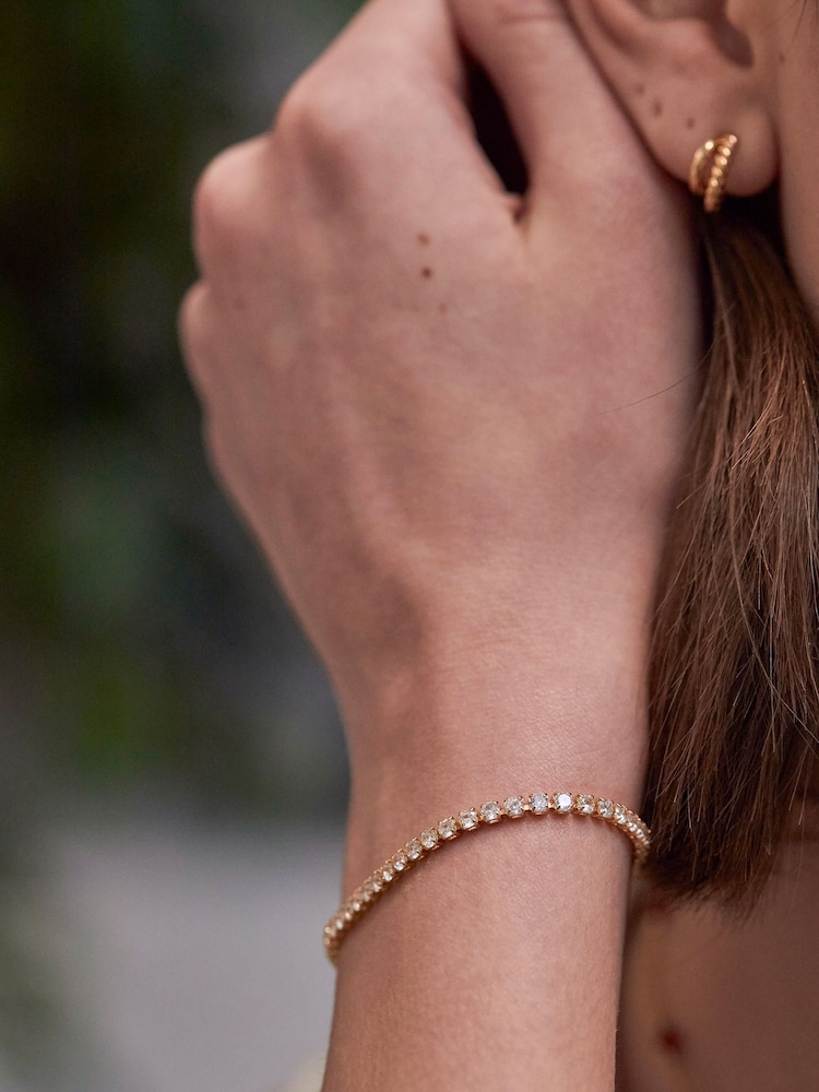 Estella Bartlett Gold Tone Tennis Bracelet - Image 2 of 3