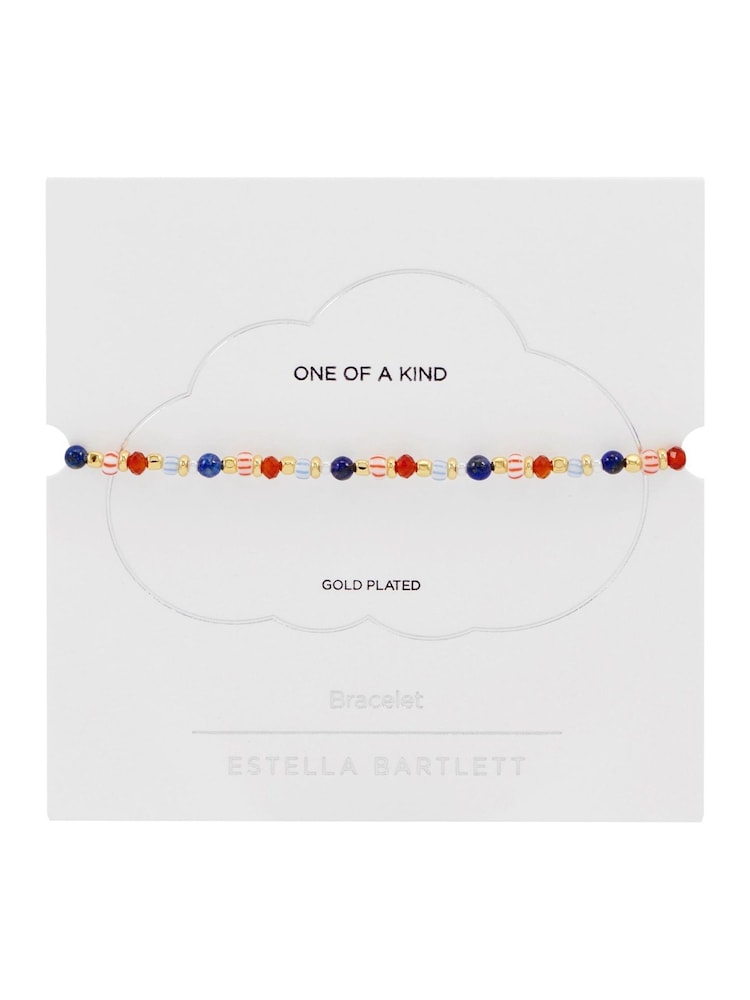 Estella Bartlett Gold Tone Mixed Glass Amelia Bracelet - Image 4 of 4