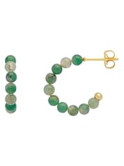 Estella Bartlett Green Amethyst Amelia Hoop Earrings - Image 1 of 3