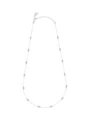 Estella Bartlett Pale Silver Tone Amazonite Paperlink Luck Necklace - Image 1 of 4