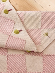 Cath Kidston Pink Diamond Flat Weave Rug - Image 3 of 5