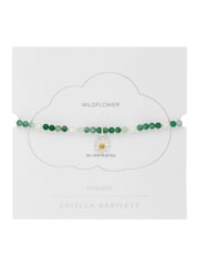 Estella Bartlett Silver Tone Green & Pearl Wildflower Bracelet - Image 3 of 3