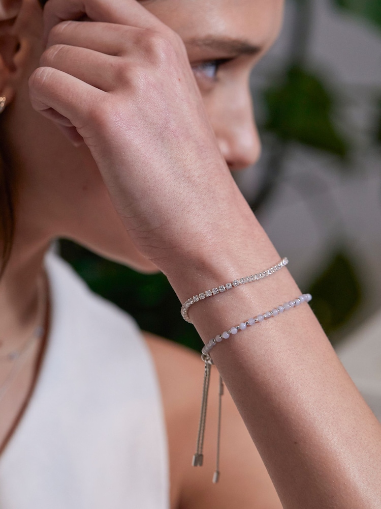 Estella Bartlett Silver Tone Tennis Bracelet - Image 3 of 4
