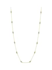 Estella Bartlett Gold Tone Amazonite Paperlink Luck Necklace - Image 2 of 3