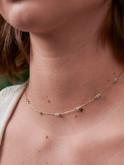 Estella Bartlett Gold Tone Amazonite Paperlink Luck Necklace - Image 3 of 3