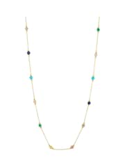 Estella Bartlett Pale Gold Tone Amazonite Paperlink Luck Necklace - Image 2 of 4