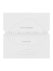 Estella Bartlett Silver Tone Stars So Bright Mixed Pearl Bracelet - Image 3 of 3