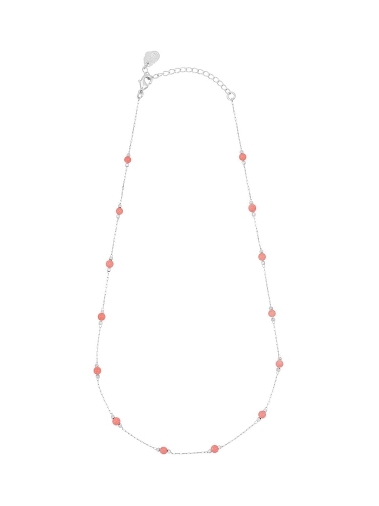 Estella Bartlett Silver Sand Amazonite Paperlink Luck Necklace - Image 1 of 4