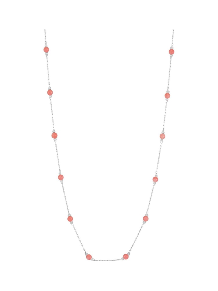Estella Bartlett Silver Sand Amazonite Paperlink Luck Necklace - Image 2 of 4
