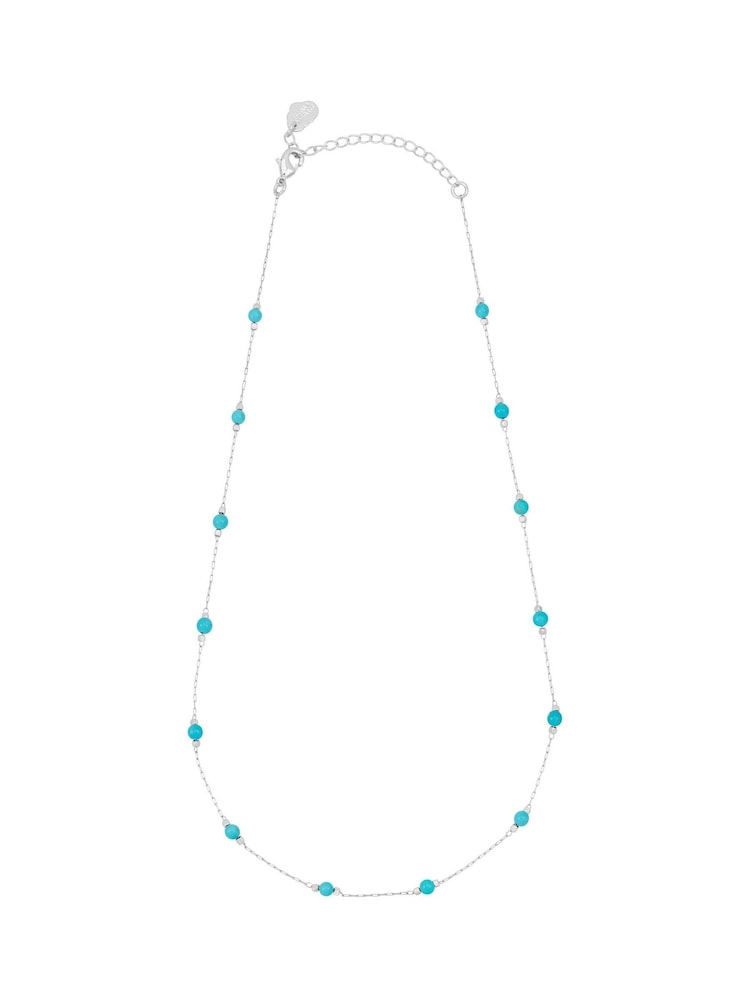 Tono plateado - Estella Bartlett Amazonite Paperlink Luck Necklace - Imagen 1 de 4 Tono plateado - Estella Bartlett Amazonite Paperlink Luck Necklace - Imagen 1 de 4