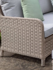 Bramblecrest Willow Patagonia Garden Square Sofa with Adjustable 8 Seater Casual Dining Table and 2 Benches - Image 4 of 6