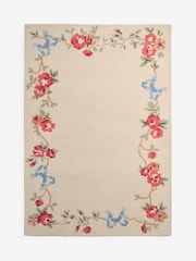Cath Kidston Natural Rose and Bows Wool Tufted Rug - Image 2 of 5