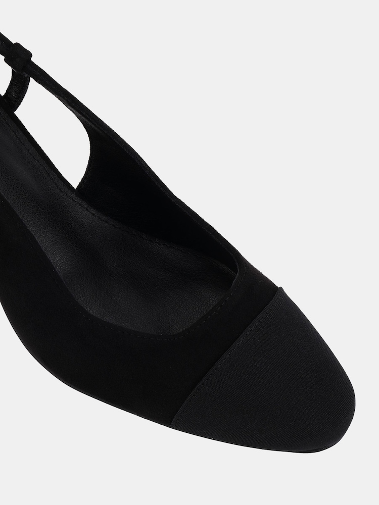 črna - Novo široka kroj Inatro Round Toe Slingback Block čevlji z visoko peto Courts - Slika 6 iz 6 črna - Novo široka kroj Inatro Round Toe Slingback Block čevlji z visoko peto Courts - Slika 6 iz 6