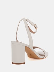 Novo White Martinez Block Heel Sandals - Image 4 of 6
