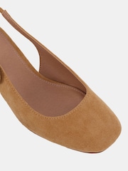 Goli - Novo Novo Chrome Claudia Standard Fit Bow Low Block Slingbacks - Slika 4 iz 6