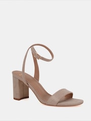 Novo Gold Martinez Block Heel Sandals - Image 3 of 6