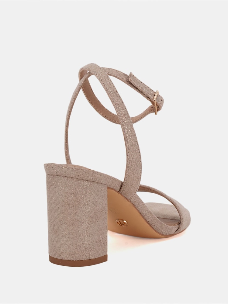 Novo Gold Martinez Block Heel Sandals - Image 6 of 6