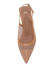 Novo Nude Wide Fit Ilona Mesh Point Slingback Courts - Image 5 of 6