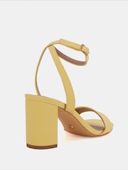 Novo Yellow Wide Fit Martinez Block Heel Sandals - Image 4 of 7