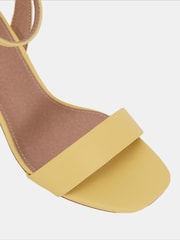 Novo Yellow Wide Fit Martinez Block Heel Sandals - Image 6 of 7