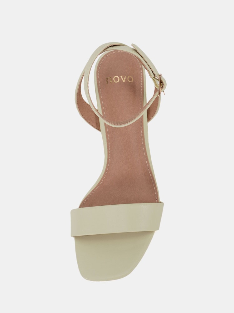 Novo Green Wide Fit Martinez Block Heel Sandals - Image 5 of 5