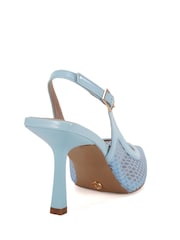 Novo Blue Wide Fit Ilona Mesh Point Slingback Courts - Image 4 of 6
