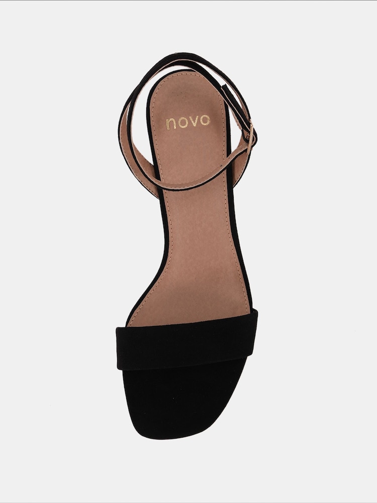 Novo Black Martinez Block Heel Sandals - Image 6 of 7