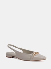 Novo Cream Colish Hardware Slingback Flats - Image 3 of 6